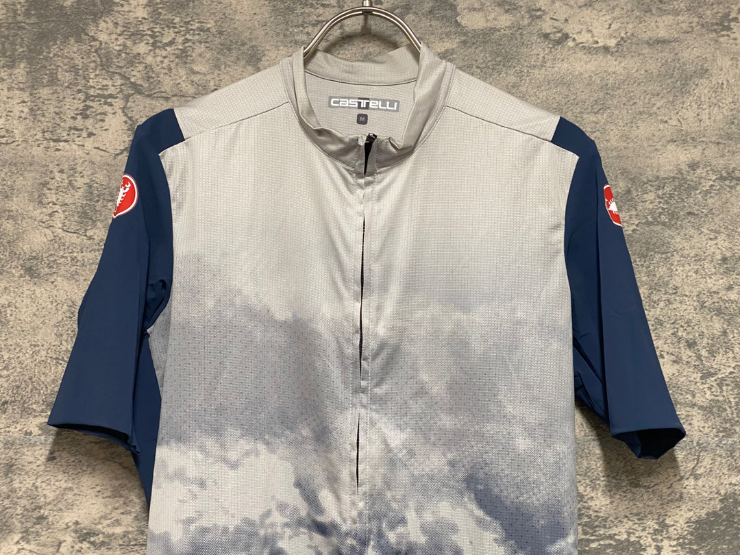 KF202 カステリ CASTELLI 半袖 サイクルジャージ グレー M