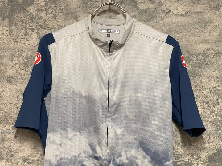 KF202 カステリ CASTELLI 半袖 サイクルジャージ グレー M