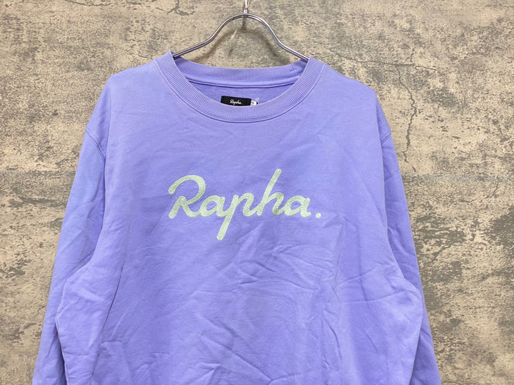 KG226 ラファ Rapha LONG SWEATSHIRT 長袖 スウェット トレーナー 薄紫 XXL