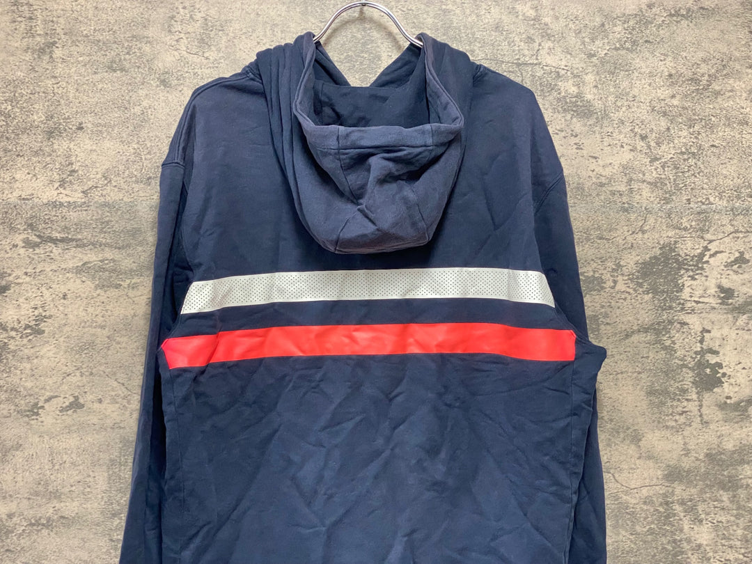 KG219 ラファ Rapha BREVET HOODIE フーディ 長袖 スウェットパーカー ネイビー XL