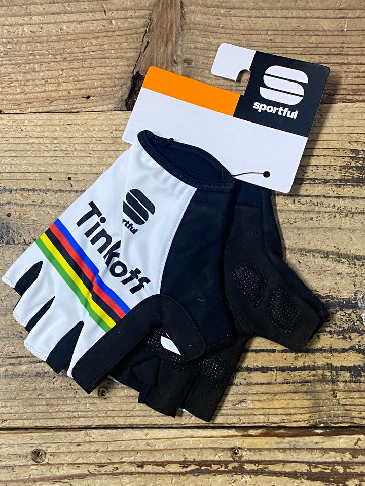 KJ798 スポーツフル sportful 指切り グローブ 白 黒 L TINKOFF