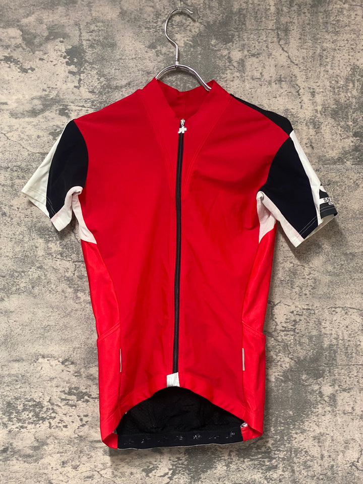 KN821 アソス ASSOS SS.13 半袖 サイクルジャージ 赤 S
