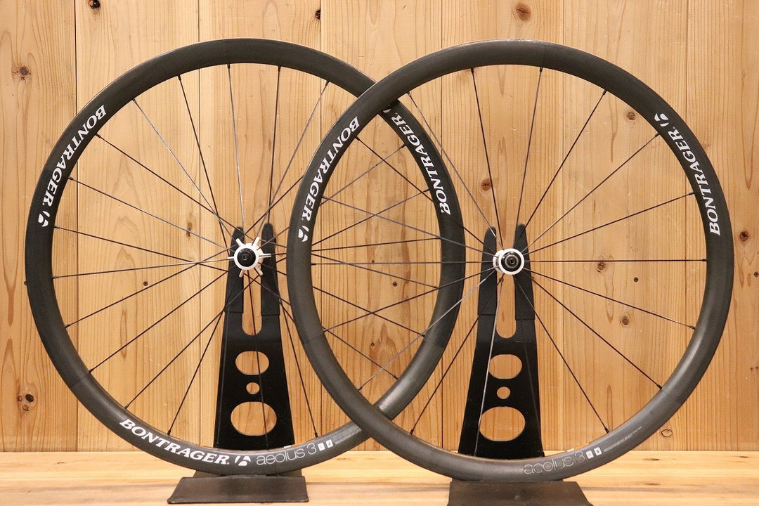 ボントレガー BONTRAGER アイオロス AEOLUS 3 カーボン チューブラー ホイールセット シマノ 11S/12S 【芦屋店】