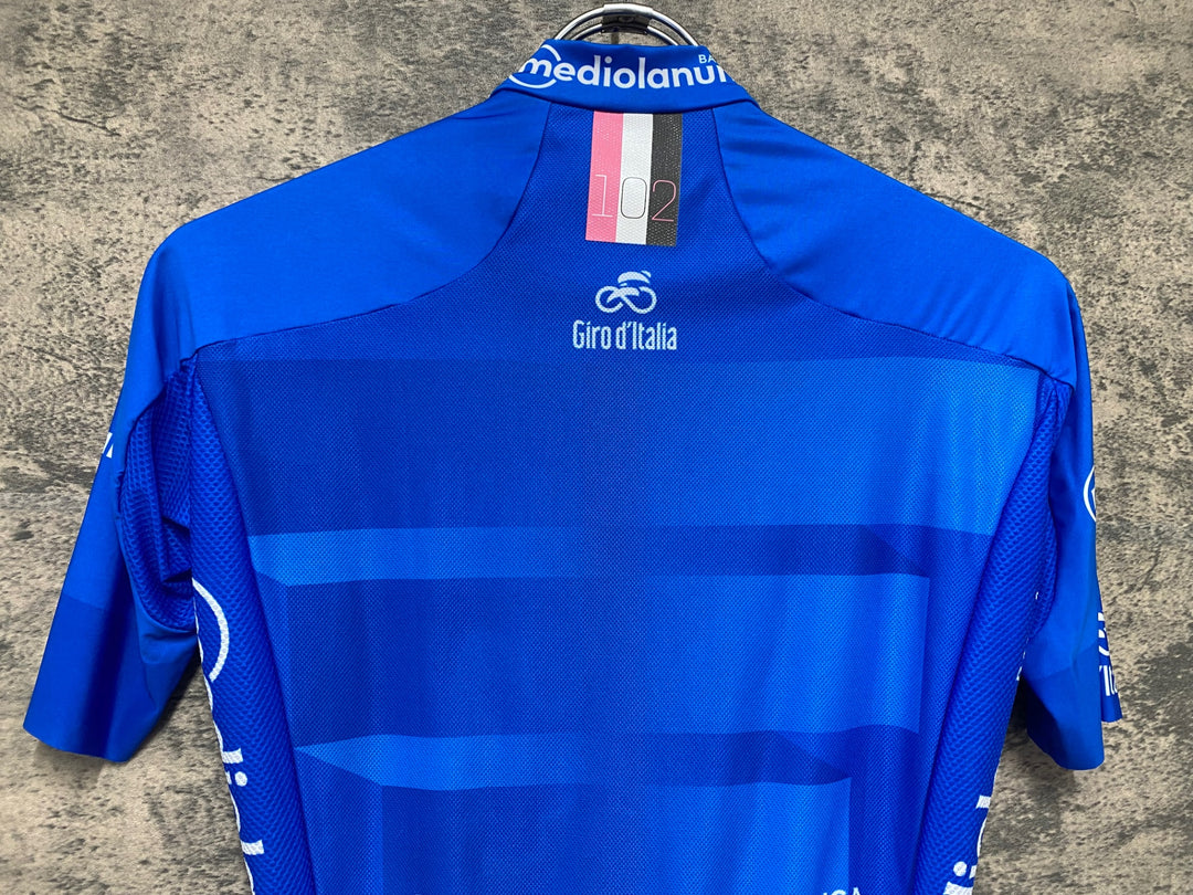 JV454 カステリ CASTELLI 半袖 サイクルジャージ 青 S Giro d'Italia