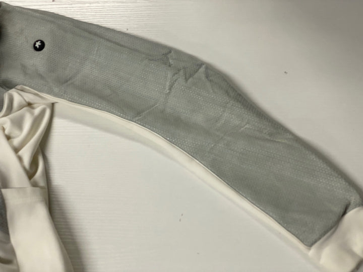 JE471 アソス assos AIRBLOCK 長袖 サイクルジャケット 白 L 裏起毛 ※変色