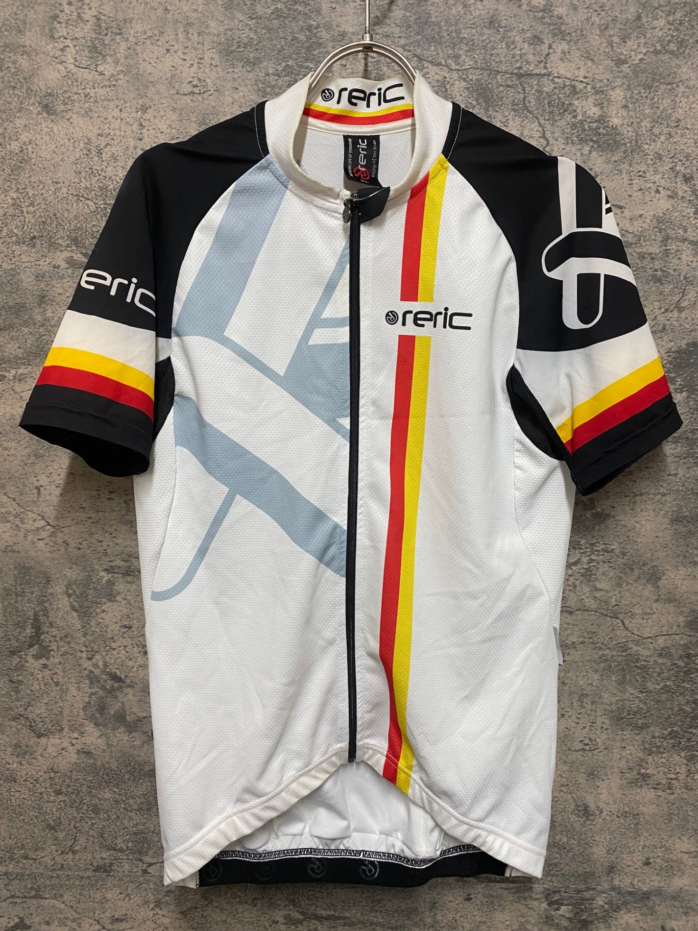 reric レリック　サイクルウェア　XL ホワイト/ブラック JR987 レリック reric 半袖 サイクルジャージ 白 黒 XL – BICI AMORE