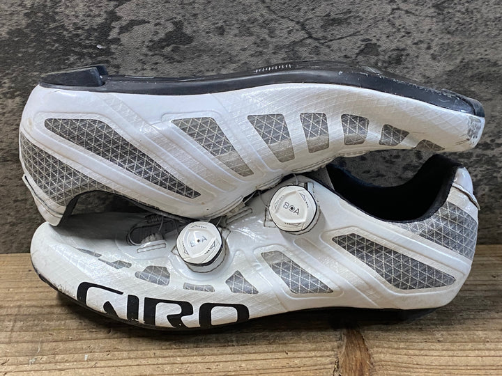 KG541 ジロ GIRO IMPERIAL ビンディングシューズ 白 EU43 3穴 ※インソール欠品