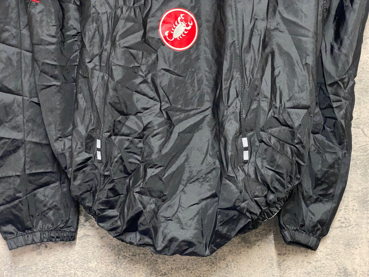 KN376 カステリ CASTELLI ウインドブレーカー 黒 M