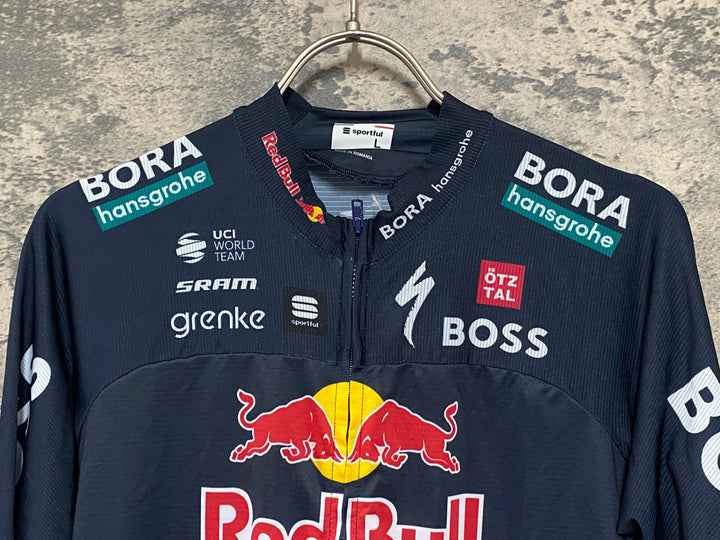 KG891 スポーツフル sportful 半袖 サイクルジャージ 黒 L BORA hansgrohe