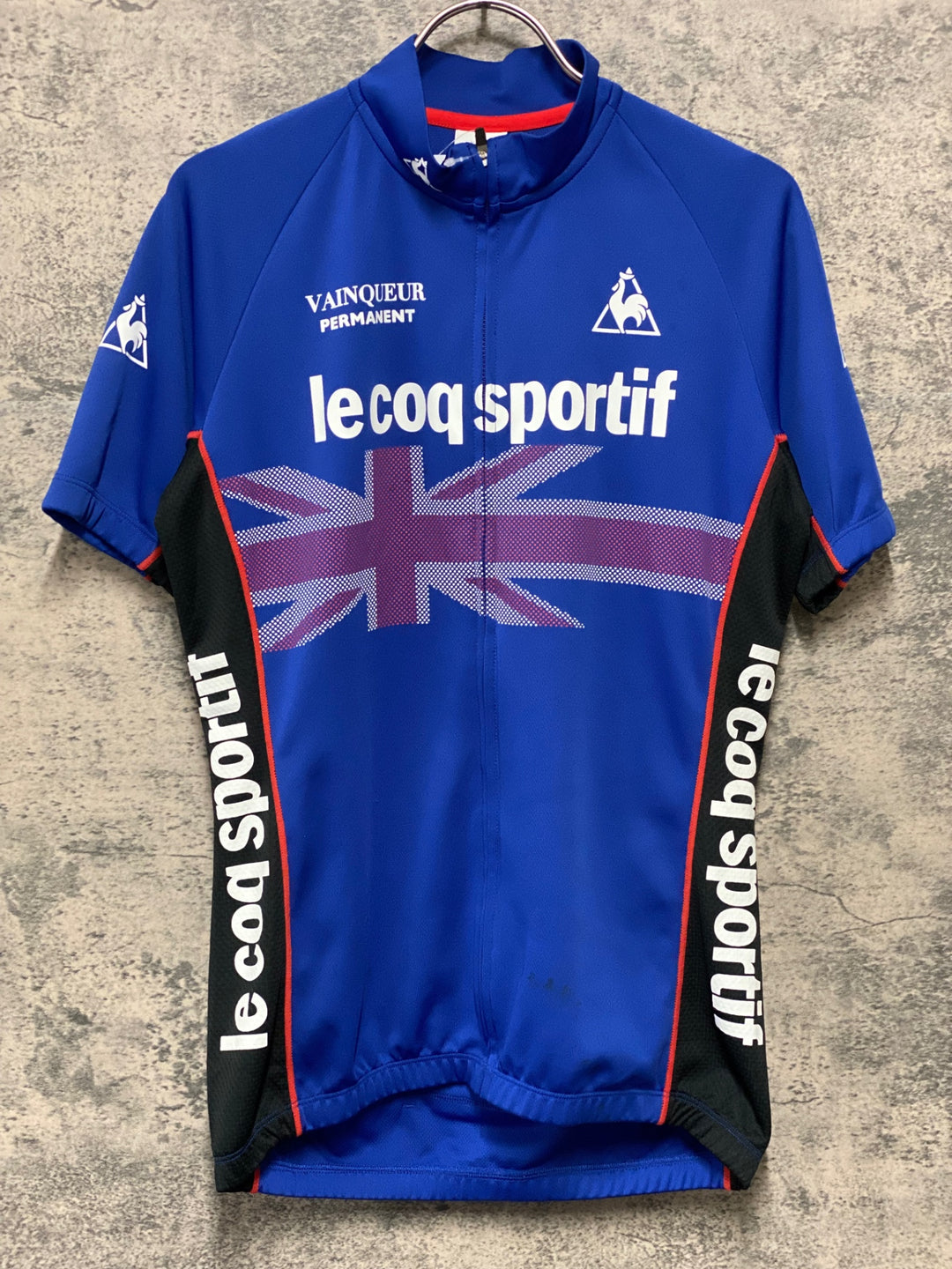 KI224 ルコックスポルティフ le coq sportif 半袖 サイクルジャージ 青 M