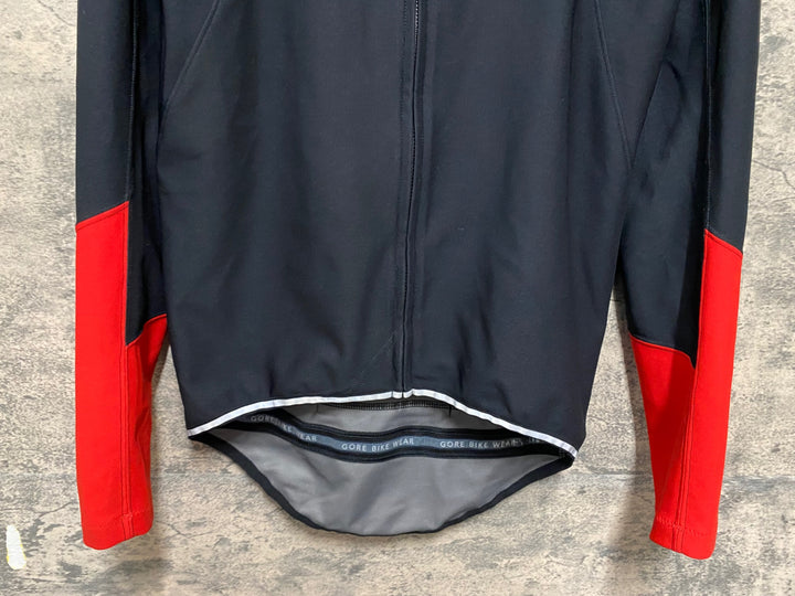 KM216 ゴアバイクウェア GORE BIKE WEAR 長袖 ウィンドジャケット 黒 S GORE WIND STOPPER