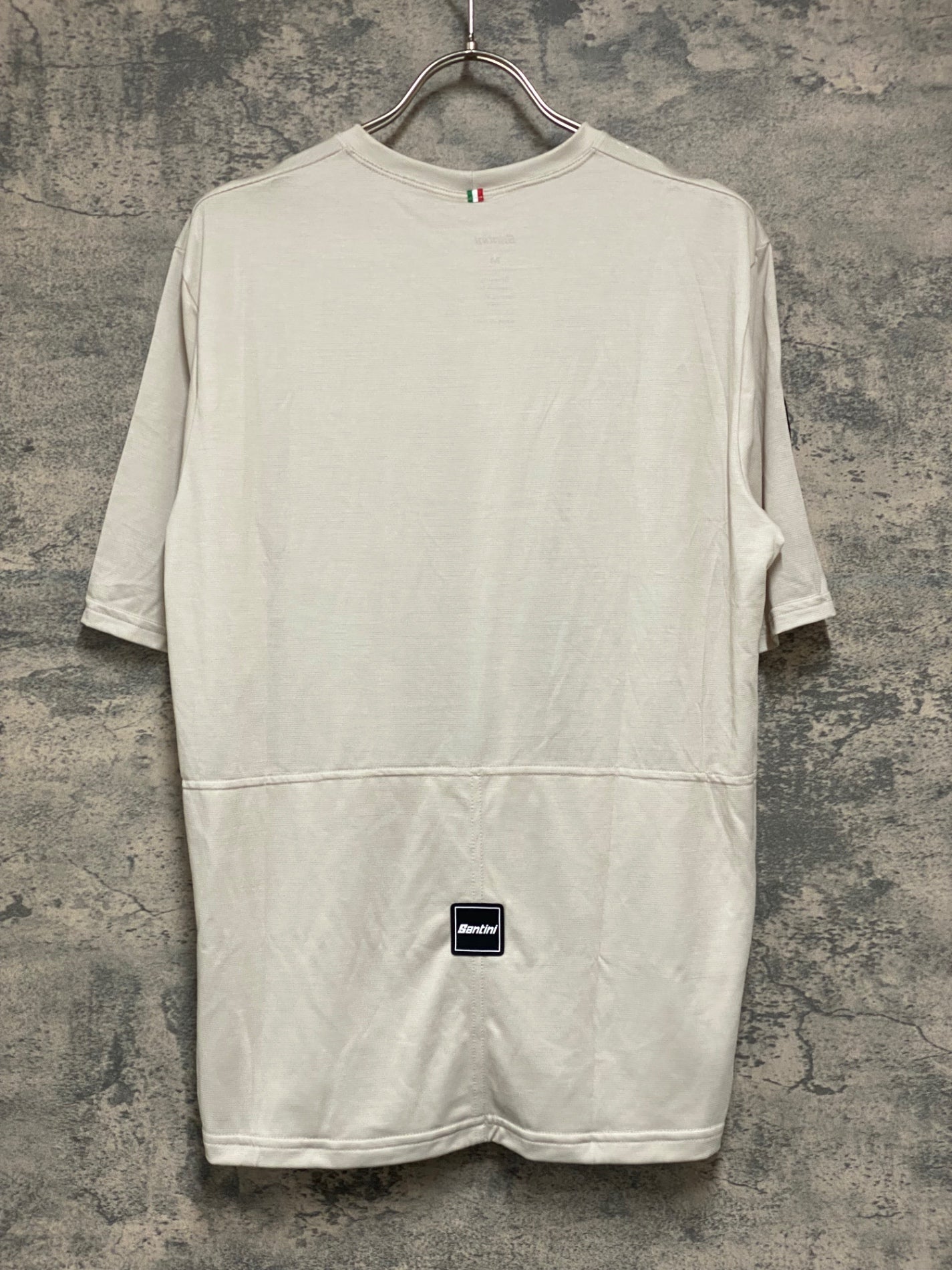 JY863 サンティーニ Santini 半袖 Tシャツ オフホワイト M POLARTEC