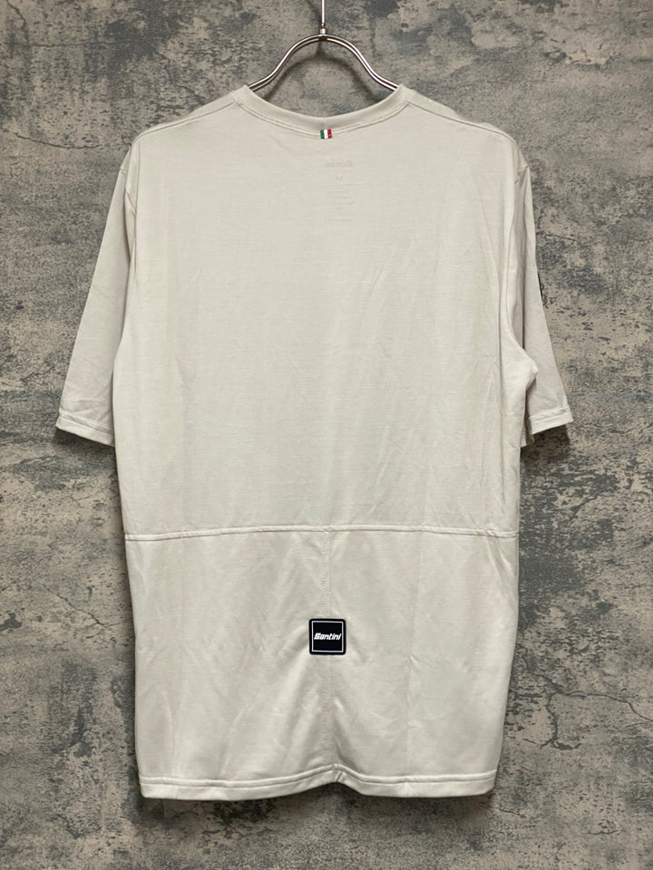 JY863 サンティーニ Santini 半袖 Tシャツ オフホワイト M POLARTEC DELTA