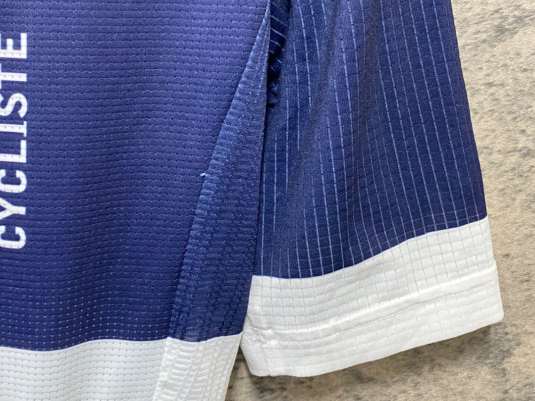 KA840 カフェドシクリステ CAFE DU CYCLISTE ANGELE WOMAN 半袖 サイクルジャージ 白ネイビー Sサイズ