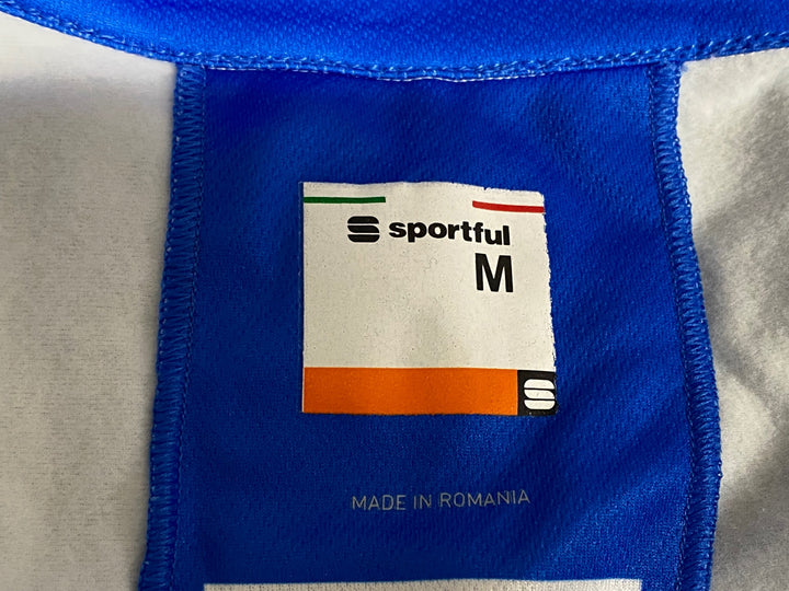 KJ803 スポーツフル sportful 長袖 サイクルジャージ 青 M 裏起毛 SAXO BANK