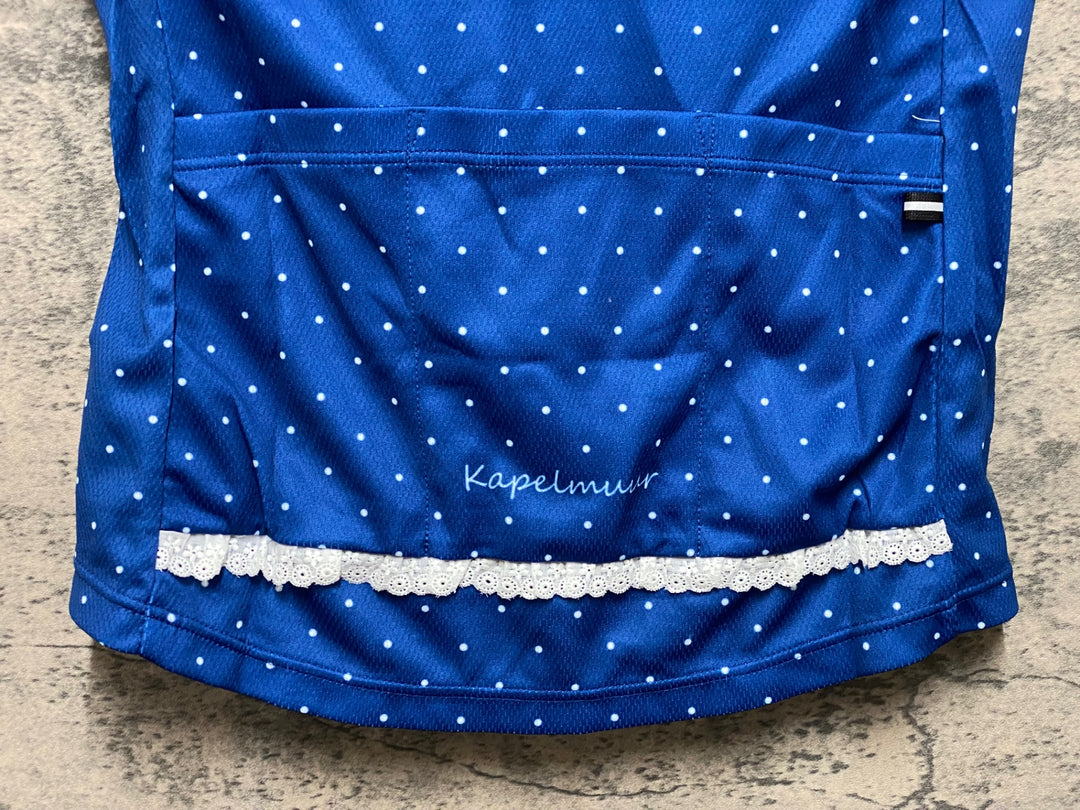 JO877 カペルミュール KAPELMUUR 半袖 サイクルジャージ ネイビー ドット 38 レディース