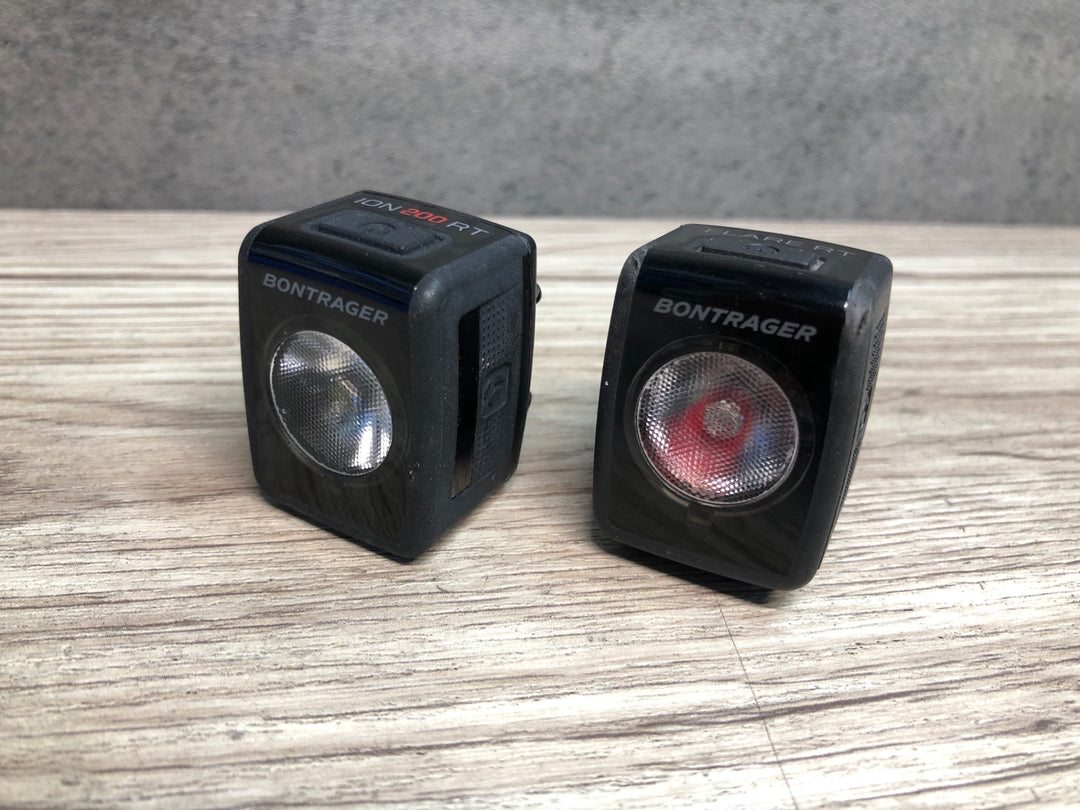 JA375 ボントレガー BONTRAGER ION 200 RT/FLARE RT 前後ライトセット 点灯確認済
