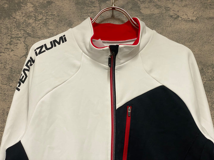 KA051 パールイズミ PEARL iZUMi 長袖 サイクルジャケット 白 XL 裏起毛 THERMODRESS NEO