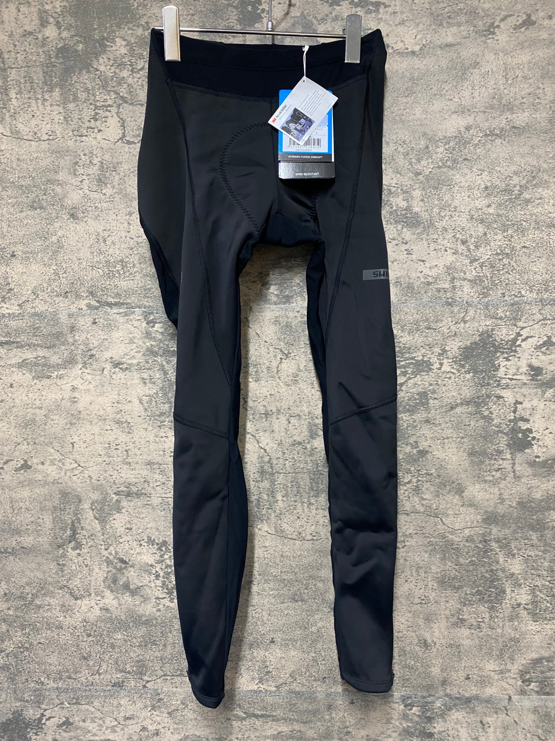 KA333 シマノ SHIMANO ウインド レーサータイツ 黒 S 裏起毛