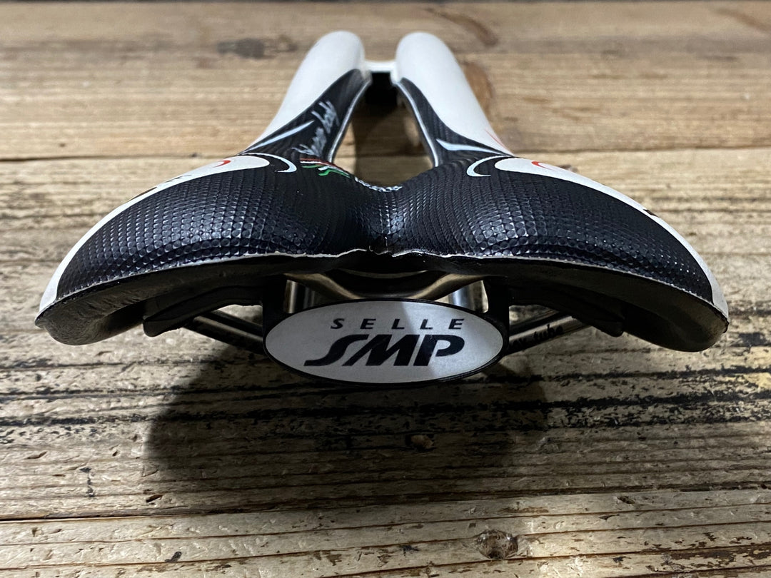 JU614 Selle SMP hell サドル 白黒 inox tubeレール