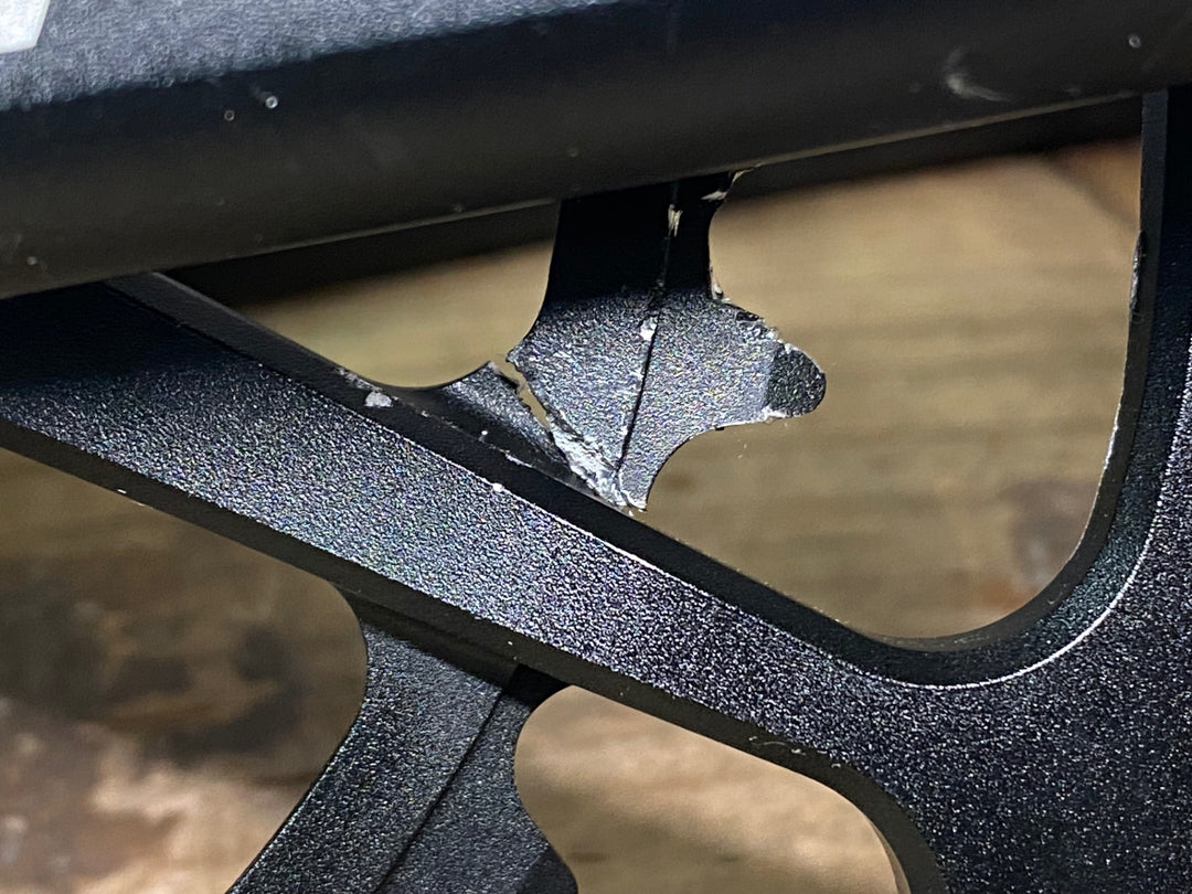 JP327 キャノンデール Cannondale ホログラム HOLLOWGRAM Si クランクセット 52/36T 165mm チェーンリング割れ ジャンク