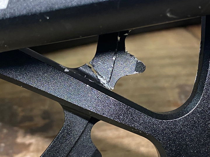 JP327 キャノンデール Cannondale ホログラム HOLLOWGRAM Si クランクセット 52/36T 165mm チェーンリング割れ ジャンク