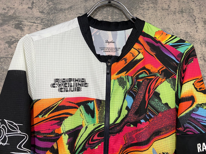 JI378 ラファ Rapha RCC BRAULIO AMADO PRO TEAM FLYWEIGHT JERSEY サイクルジャージ 総柄 L