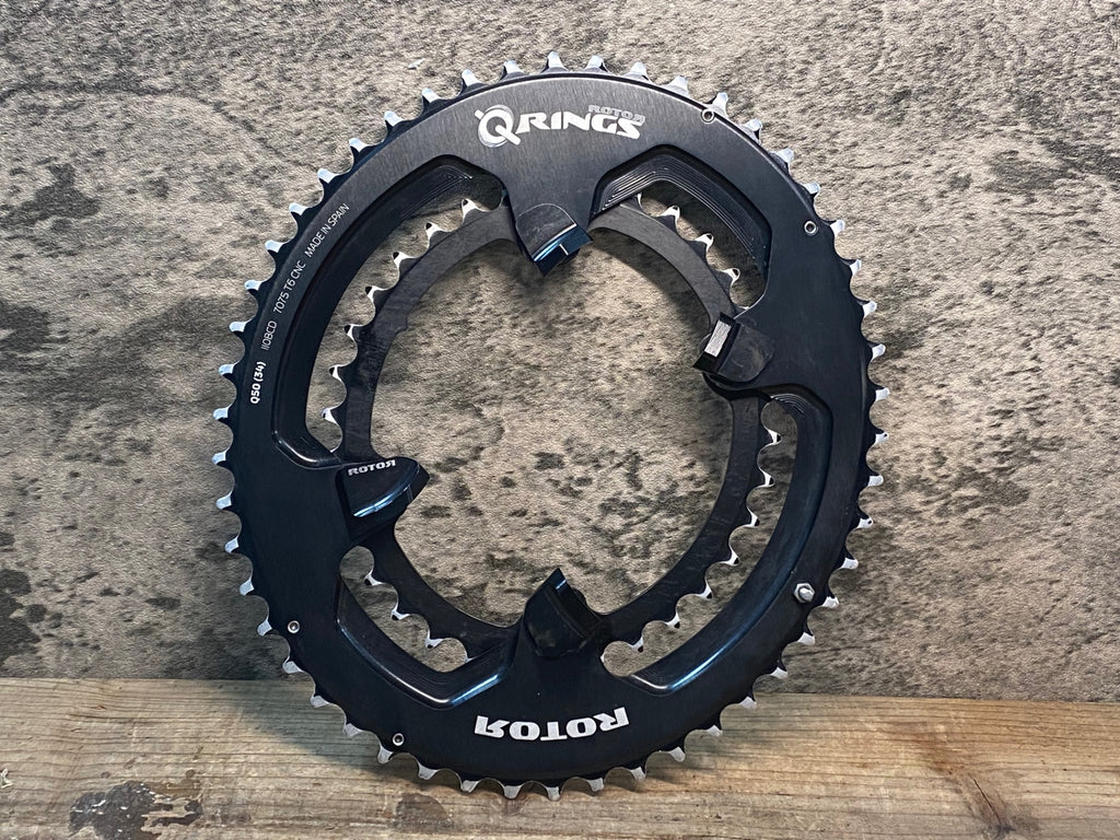 ROTOR QRINGS 楕円チェーンリング 110BCD 50T 34T 5H JG588 ローター ROTOR Q-RINGS 50/34T 楕円チェーンリング BCD110