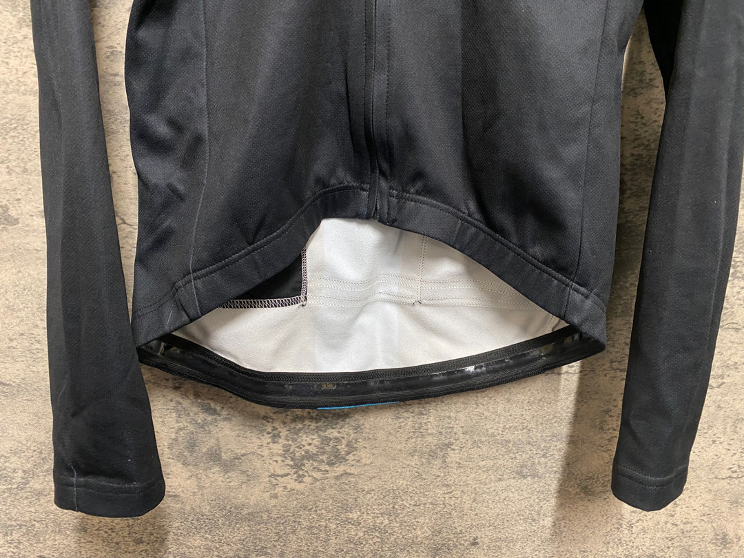 JR086 ラファ Rapha TEAM LONG SLEEVE SERSEY 長袖サイクルジャージ 黒 S 裏起毛