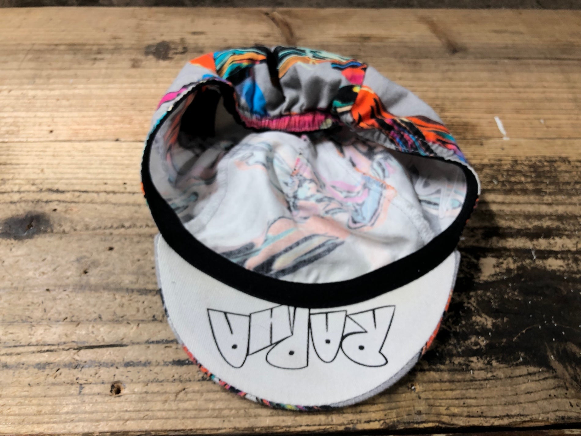 KA303 ラファ Rapha COTTON CAP サイクルキャップ グレー 総柄 ワン