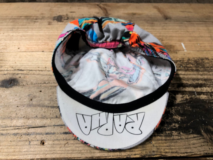 KA303 ラファ Rapha COTTON CAP サイクルキャップ グレー 総柄 ワンサイズ