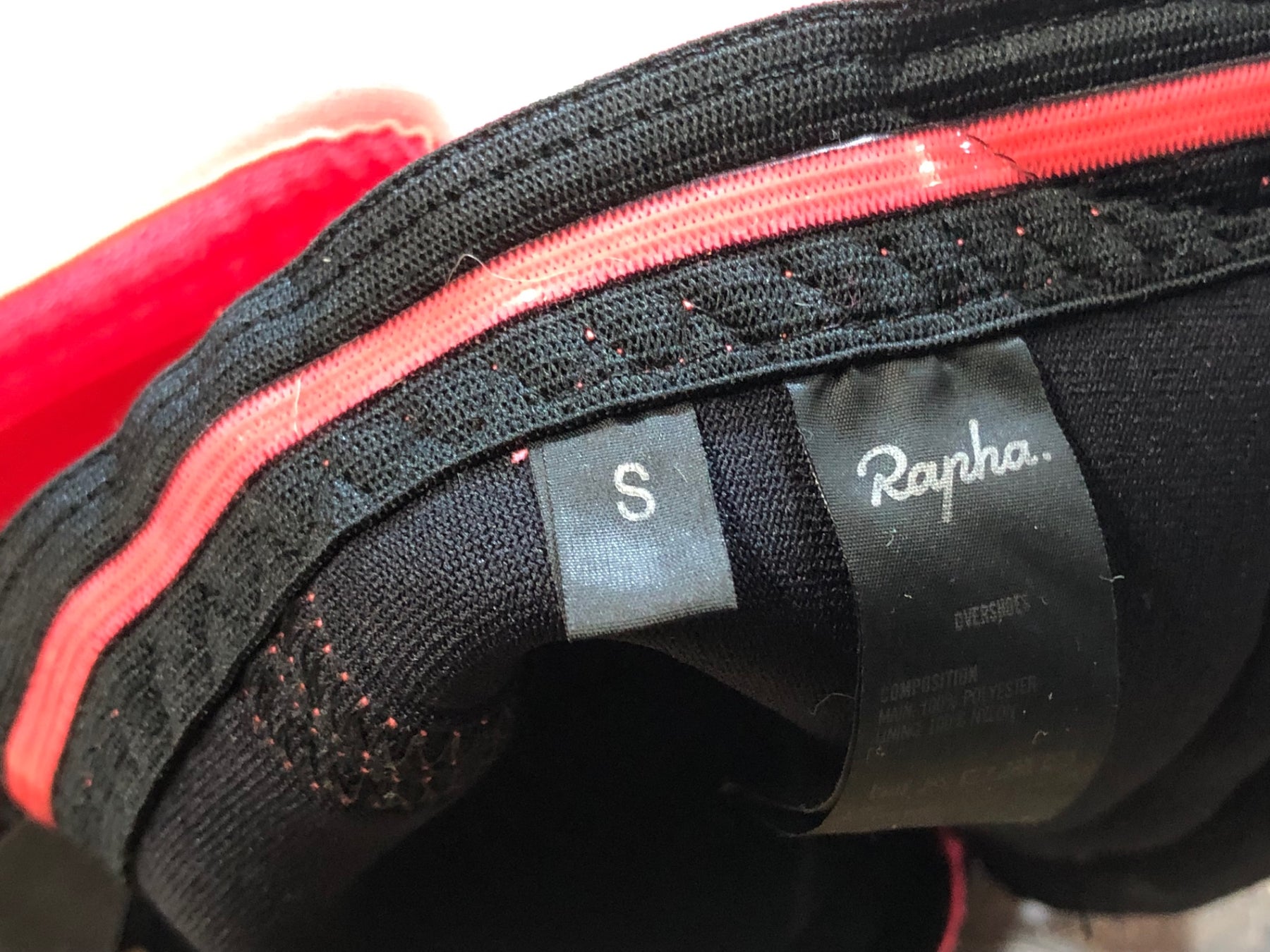 JV510 ラファ Rapha OVERSHOES シューズカバー ピンク S 汚れあり