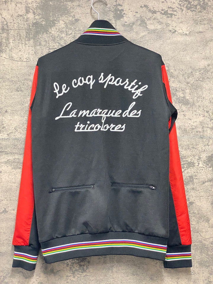 KH251 ルコックスポルティフ le coq sportif 長袖サイクルジャケット 赤黒 L