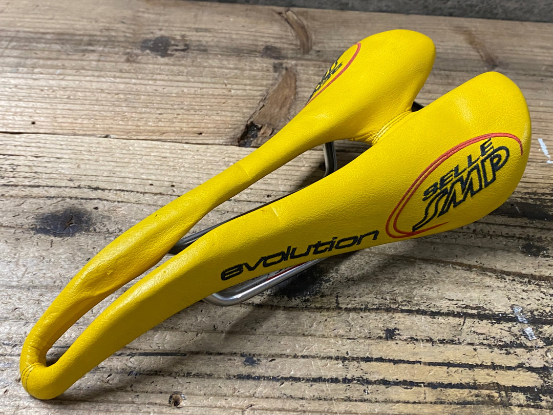 KN608 SELLE SMP evolution サドル 黄 inox tubeレール