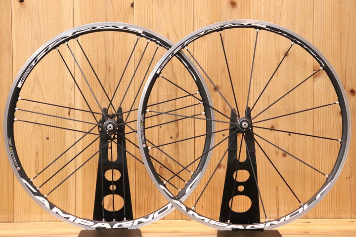 カンパニョーロ CAMPAGNOLO シャマル SHAMAL ULTRA アルミ クリンチャー ホイールセット シマノ 11S/12S ナローリム 15C 【芦屋店】
