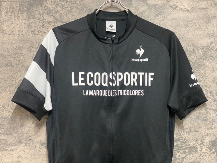 JP151 ルコックスポルティフ le coq sportif 半袖 サイクルジャージ 黒 M