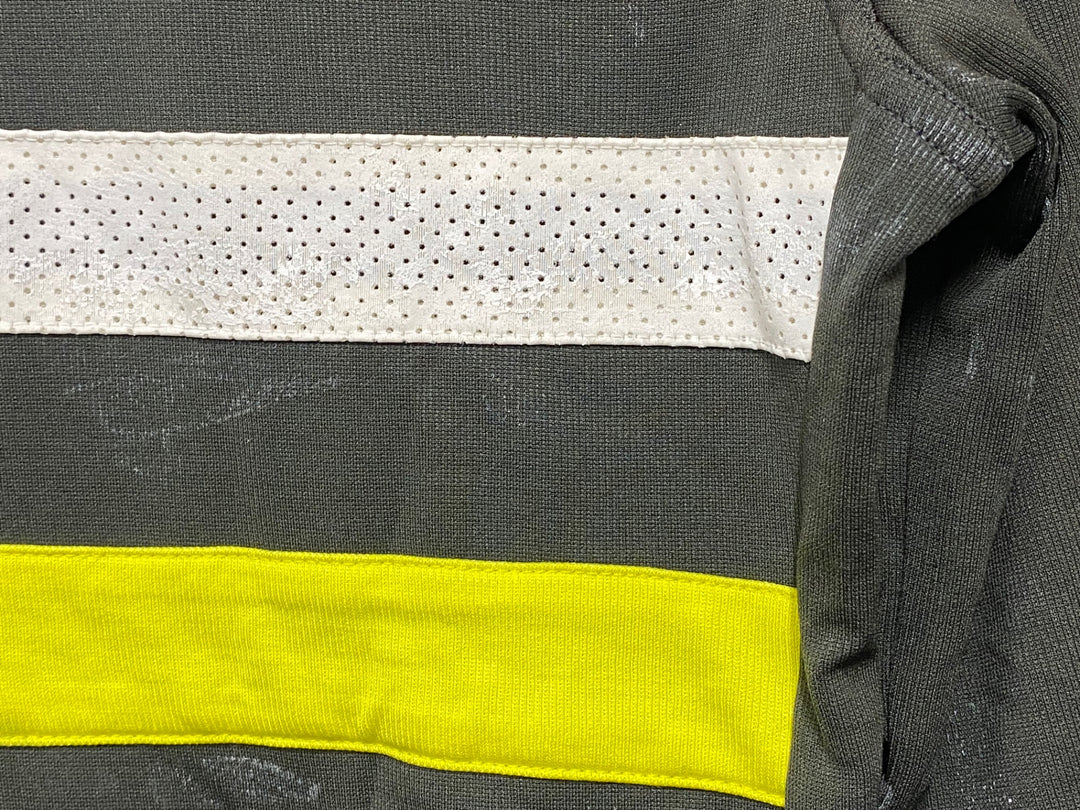 JV236 ラファ Rapha LONG SLEEVE BREVET JERSEY 長袖 サイクルジャージ オリーブ S ※反射部劣化,汚れ