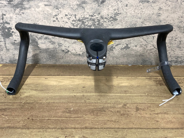 JY178 ヴィジョン Vision メトロン METRON 5D カーボン ハンドル ステム 一体型ドロップハンドル 380mm 90mm