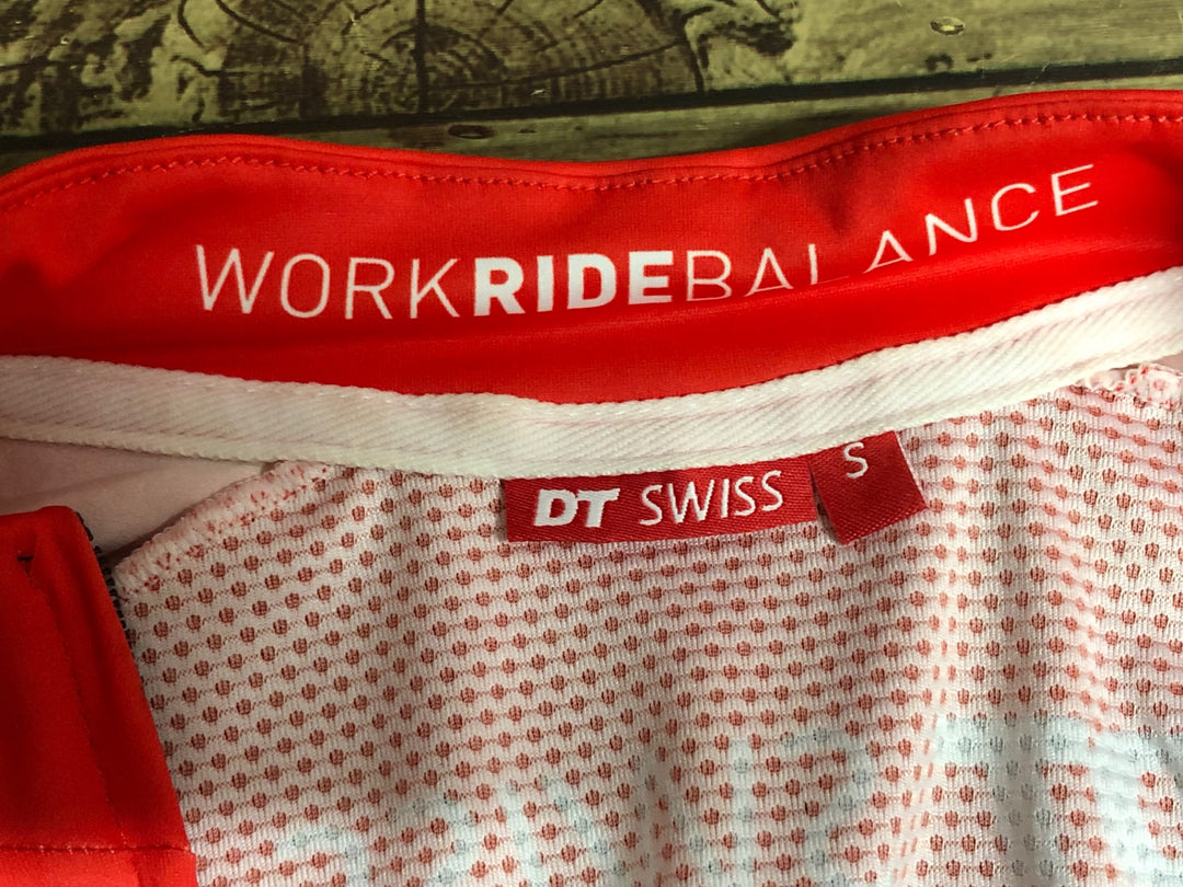 KE209 DT SWISS 半袖 サイクルジャージ 赤 S
