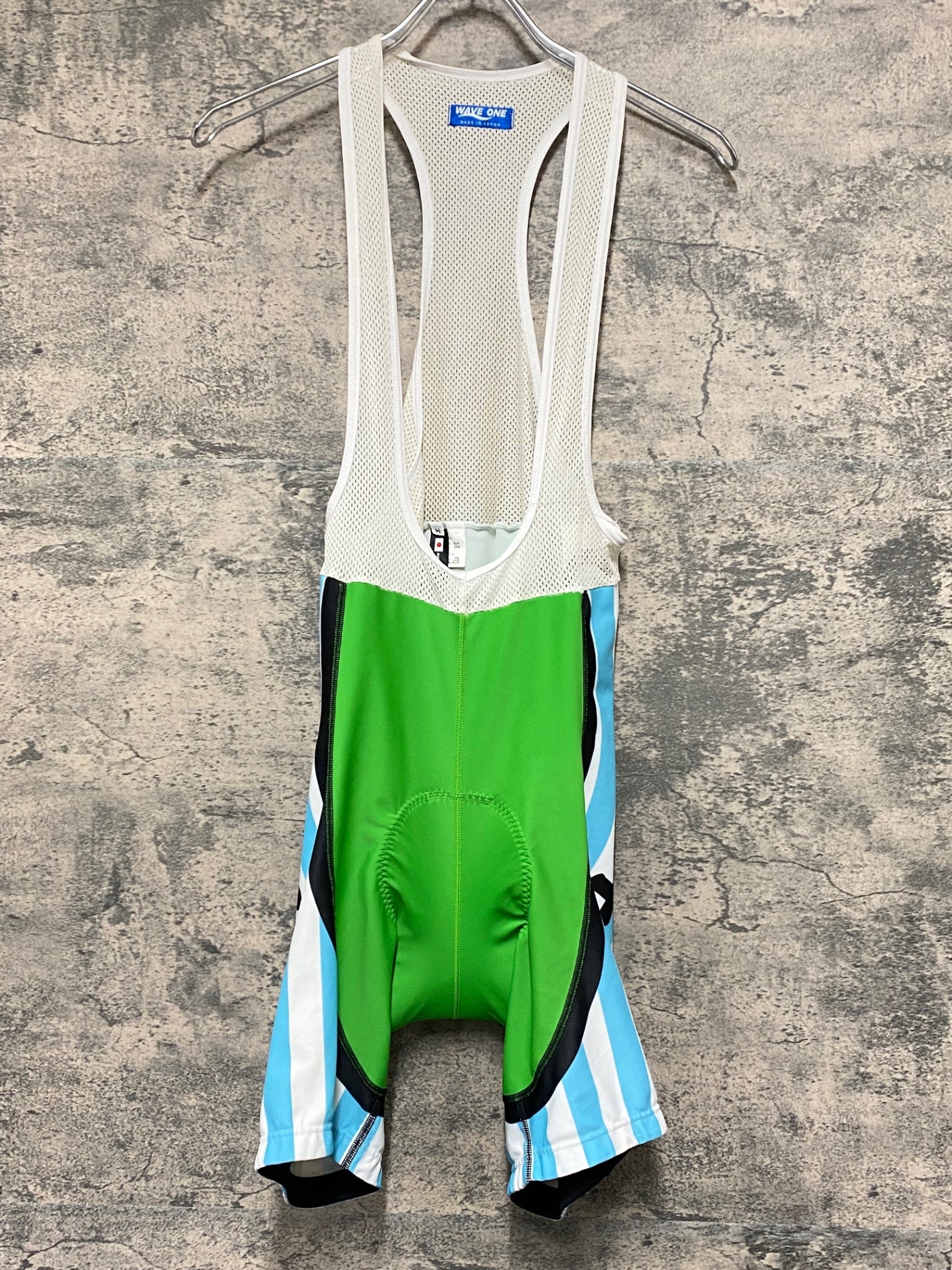 JY986 ウェイブワン WAVE ONE ビブショーツ 黄緑 水色 M 弱虫ペダル 洋