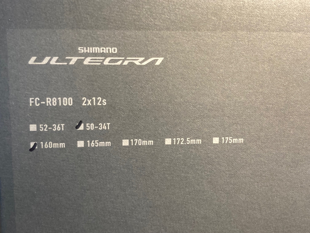 JR411 シマノ SHIMANO アルテグラ ULTEGRA FC-R8100 クランクセット 160mm 50/34T