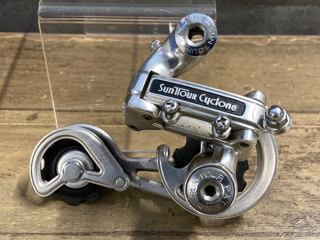 KP034 サンツアー SUNTOUR CYCLONE GT リアディレイラー ※クラックのためジャンク