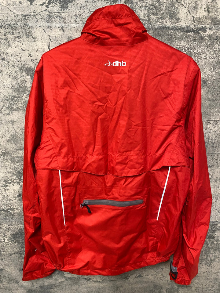 KD872 dhb 長袖 レインジャケット 赤 M