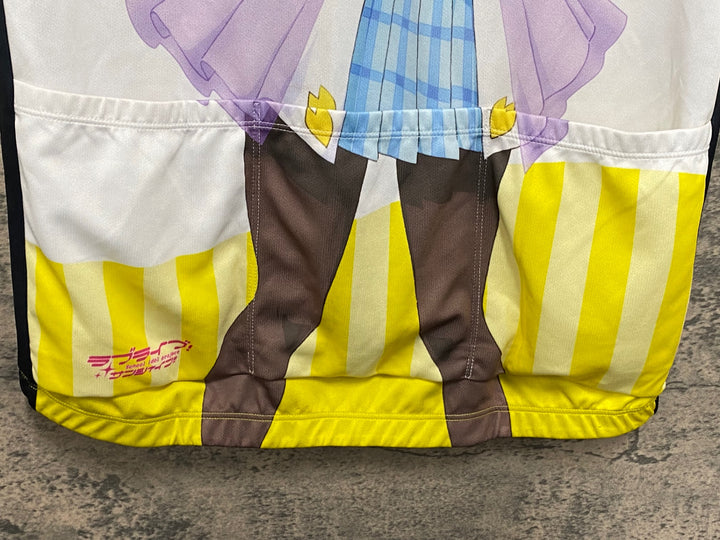 KG888 アウローラ AURORA 半袖 サイクルジャージ 白 黄 XL ラブライブ! サンシャイン!! 国木田花丸 2nd Ver.