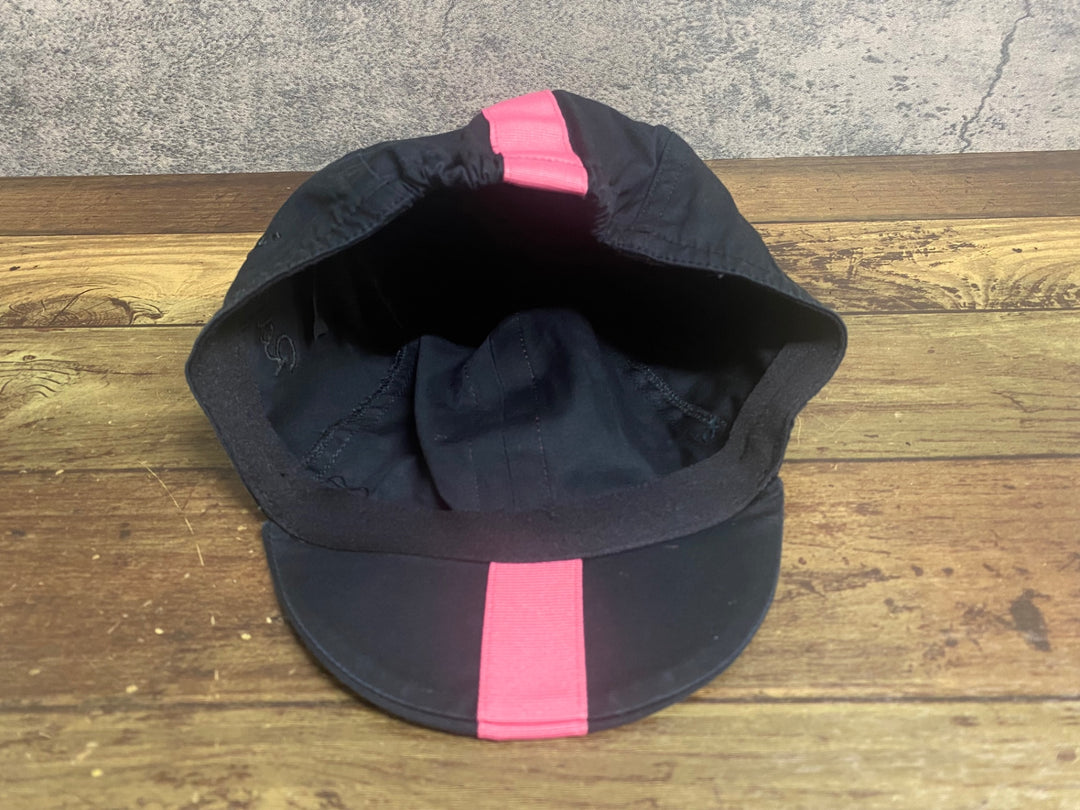 JY139 ラファ Rapha CAP サイクルキャップ 黒ピンク サイズ不明