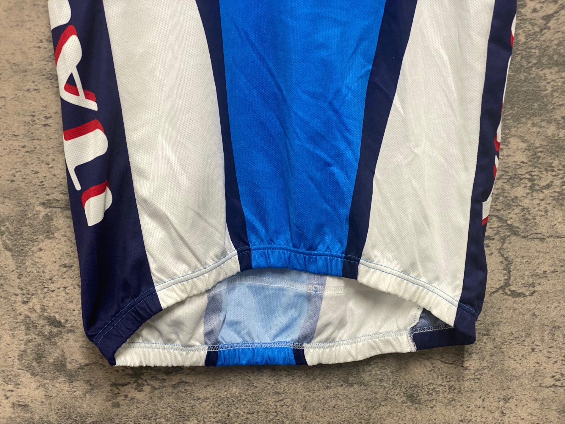 KE533 カステリ Castelli 半袖 サイクルジャージ 青 白 M ヴィンテージ