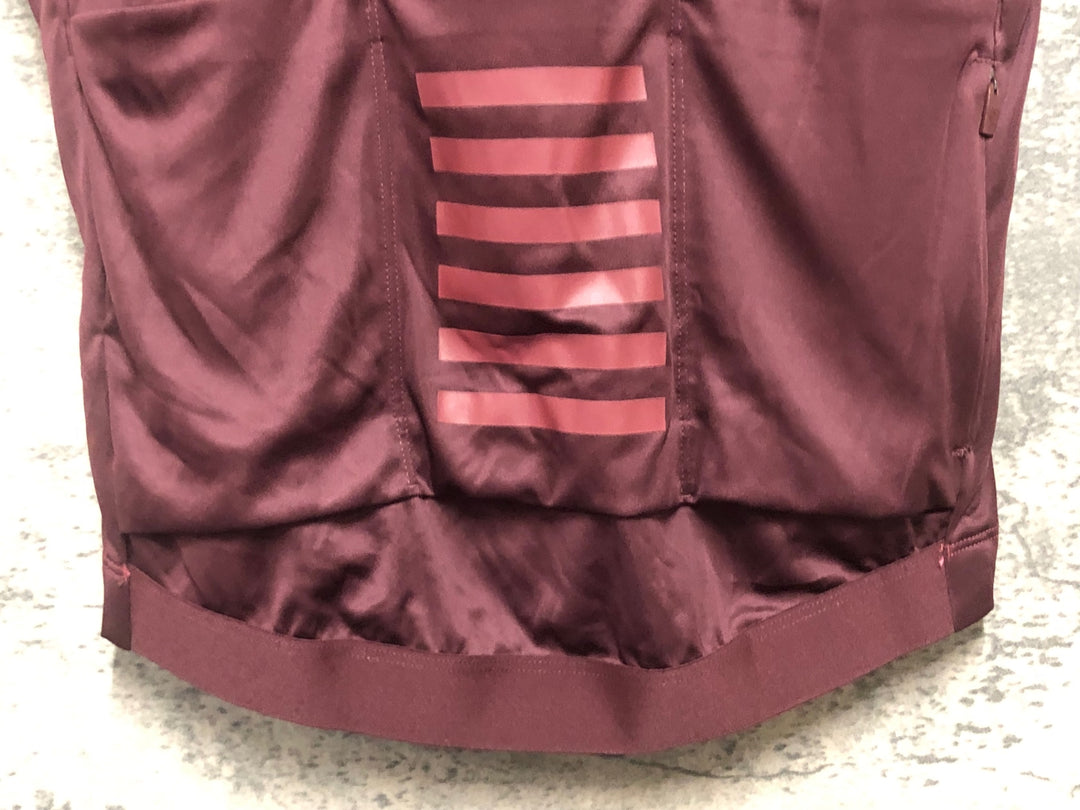 KM142 ラファ Rapha PRO TEAM TRAINING JERSEY 半袖 サイクルジャージ 赤 M ※袖穴あり