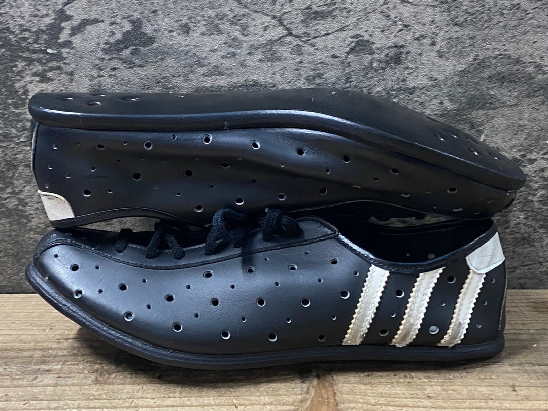 KJ386 アディダス adidas E.MERCKX SUPER ビンディングシューズ 黒 ビンテージ サイズ不明
