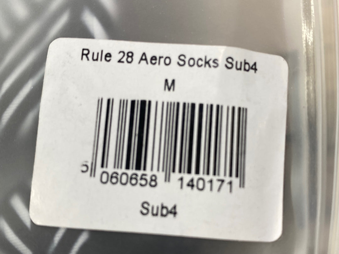 JK622 Rule28 エアロソックス AERO SOCKS 黒白 M ※未使用