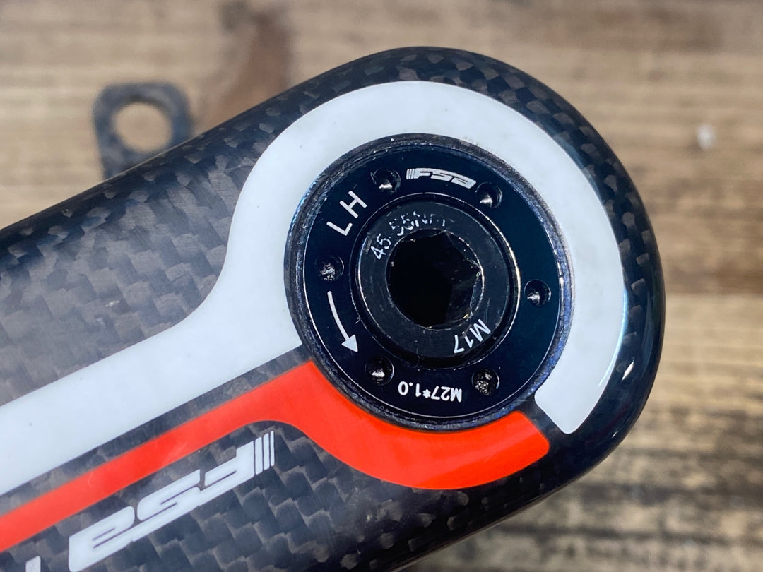 JH376 FSA K-FORCE LIGHT クランクセット 50/34T 172.5mm ※チェーンリングボルト欠品